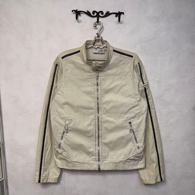 ARMANI EXCHANGE ivory two ways biker jk