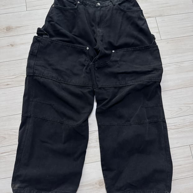 (2) 논노드 더블니 커버팬츠 블랙