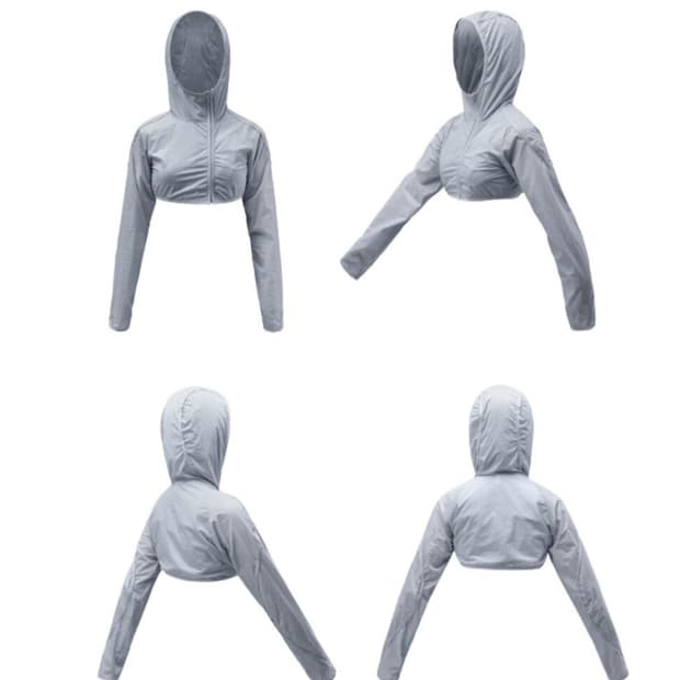 OJOS Hoodie Bolero Maxi 2-Piece 오호스 바람막이