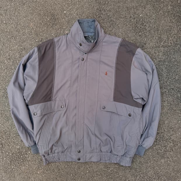 폴로 그레이 (안감 털) 블루종 자켓