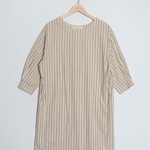Shell Brown Linen Blend One-Piece