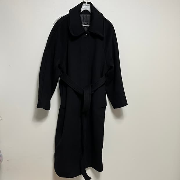 ORO 오르 롱 블랙 코트 m