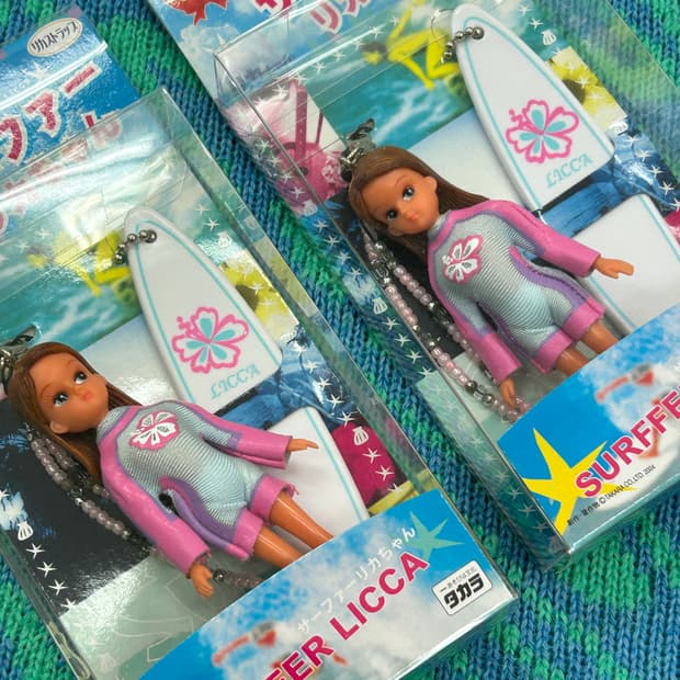 서퍼리카 리카짱 스트랩 키링