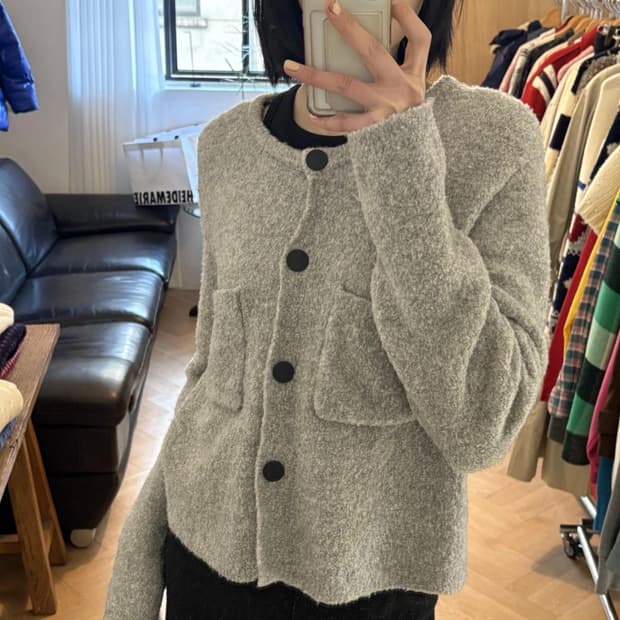 22년 띠어리 부클가디건