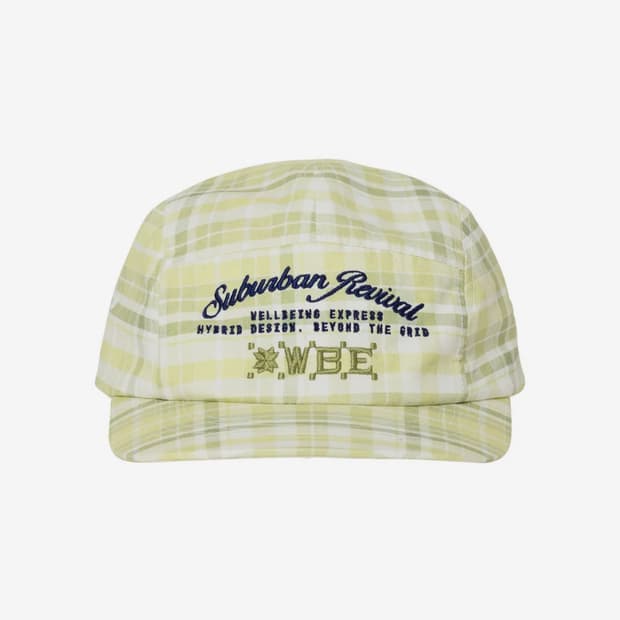 Vintage Cotton Camp Cap Check