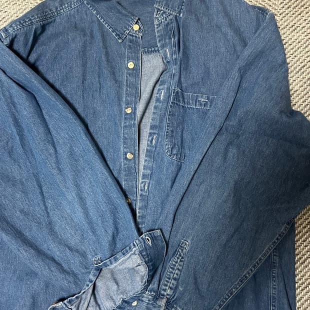 japan vintage 데님 셔츠