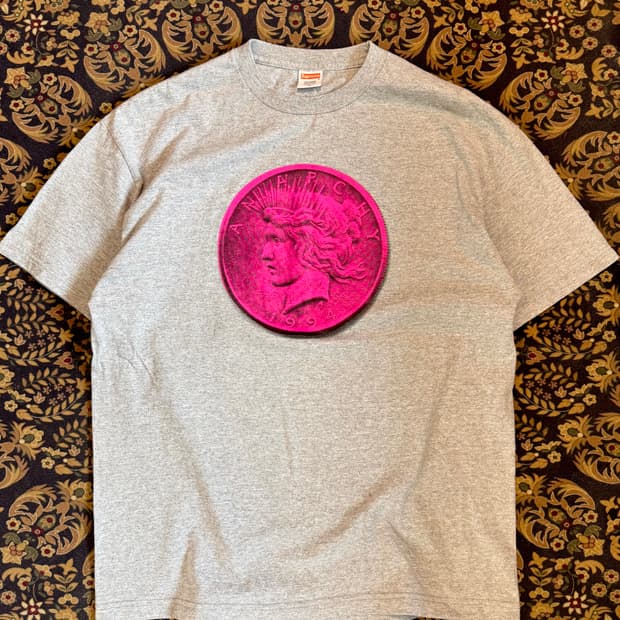 2009 올드 슈프림 아나키 코인 티셔츠