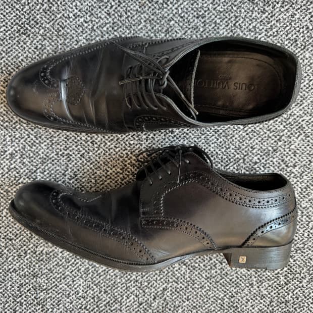 루이비통 윙팁 더비슈즈