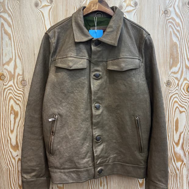 Marbobo classics 레더 트러커 자켓