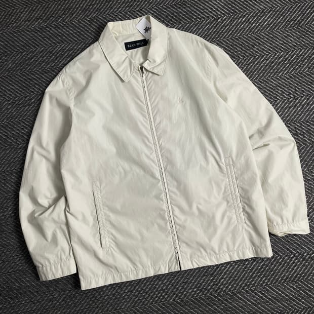 빈폴 자수로고 미니멀 폴리쉘 스윙톱 자켓y 3327