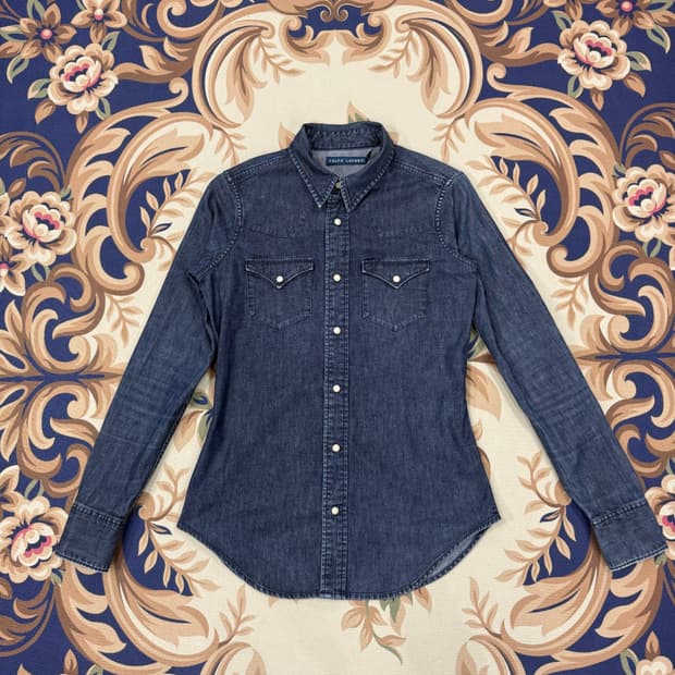 (우먼즈4)폴로 랄프로렌 웨스턴 데님 셔츠