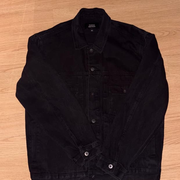무신사 스탠다드 데님 자켓 블랙