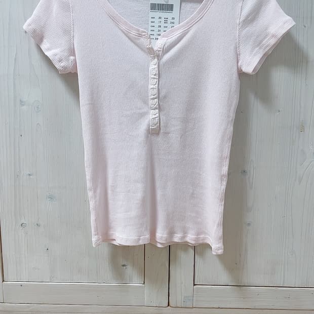 브랜디멜빌 페일핑크 젤리 반팔 티셔츠 새상품