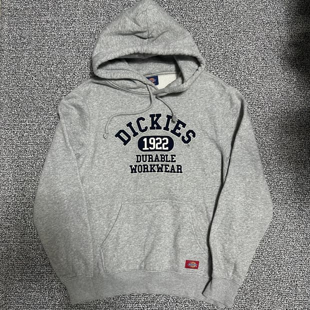 (M) 디키즈 로고 후드티 그레이