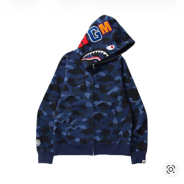 베이프 샤크 후드집업 청계 XL