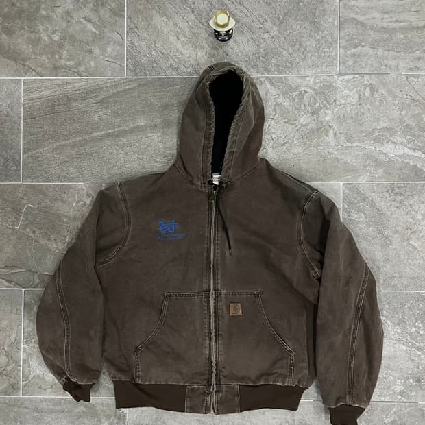 (XL) 칼하트 후드 덕 액티브 자켓 J25 CHT 체스트 넛