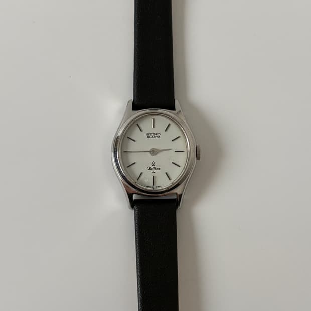 1970s Belfina Silver Oval Ladies Quartz