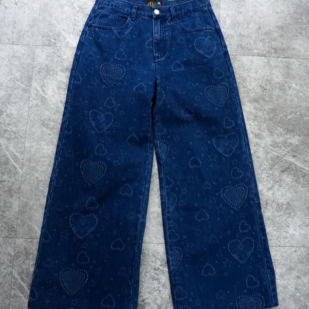 eDLiA*s Heart Denim Pants