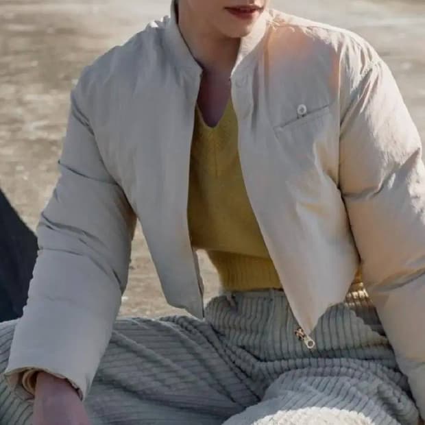 (새상품)안젤로비안코 크롬 패딩 점퍼 Free size