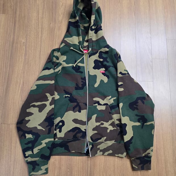 (M) 슈프림 24fw 우드랜드 카모 후드집업 자켓