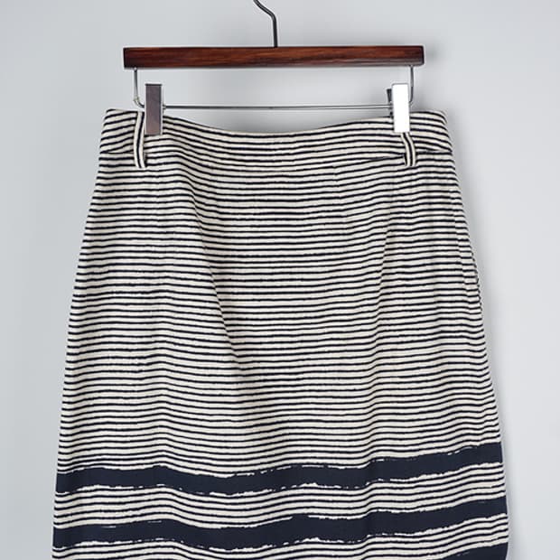 MAX MARA stripe A-line skirt (29.5)