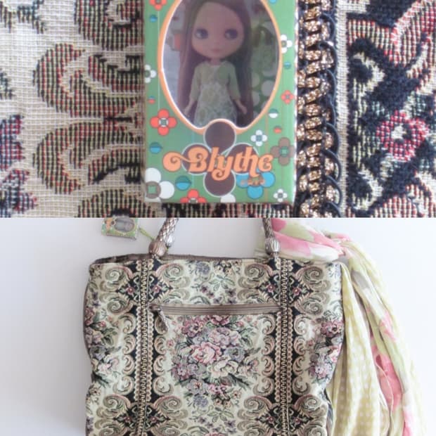 앤틱 브라이스돌 + 스카프 토트백 세트