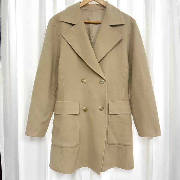 Double button wool coat