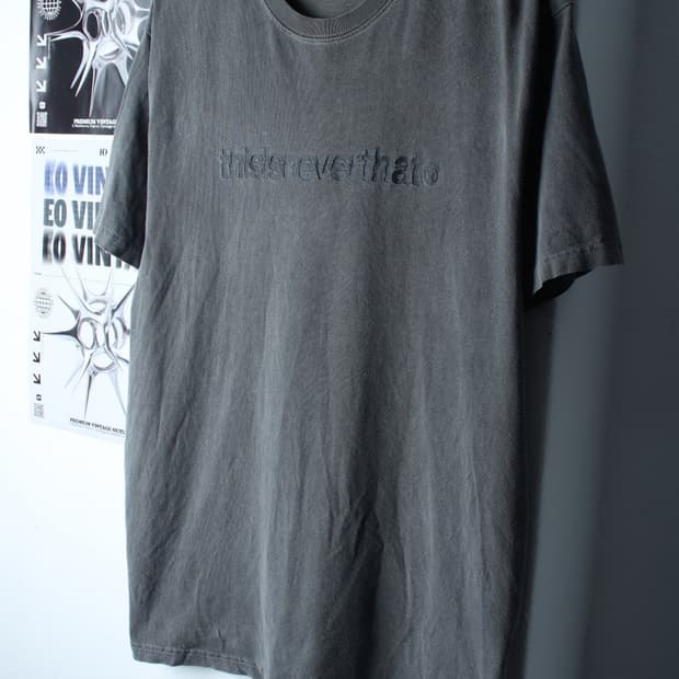 (M-XL) 디스이즈네버댓 반팔 티셔츠 피그먼트 워싱 그레이-7B97