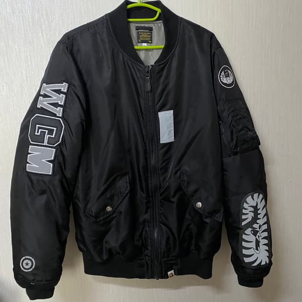 베이프 BAPE 블랙 샤크 항공점퍼