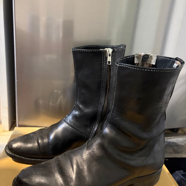 Carol christian poell 쿨라타 레더 사이드집 부츠