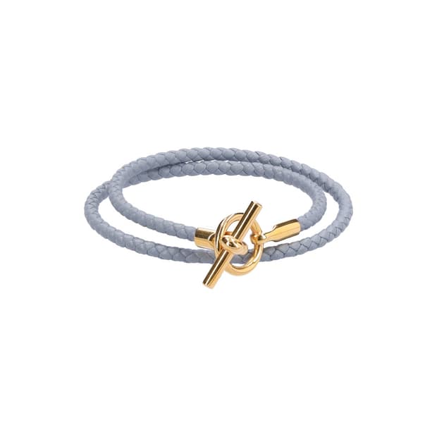 에르메스 글레난 더블 투어 브레이슬릿 스위프트 블루 랑