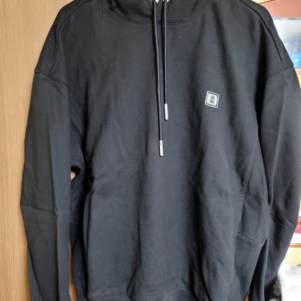 21fw 솔리드옴므 백로고 후드 자수 50 사이즈