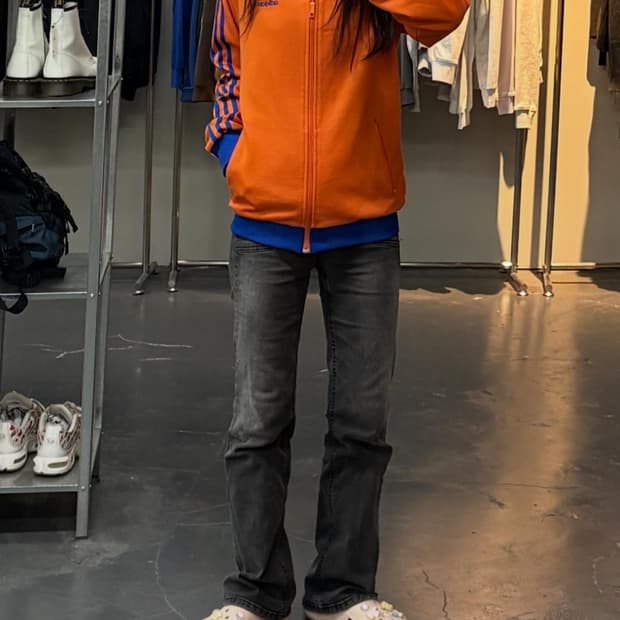 아디다스 00s 베켄바우어 오렌지 트랙탑 져지 A2793