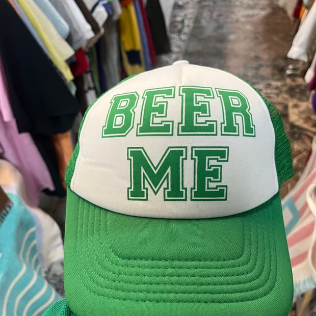 BEER ME 빈티지 트러커캡 볼캡 스냅백
