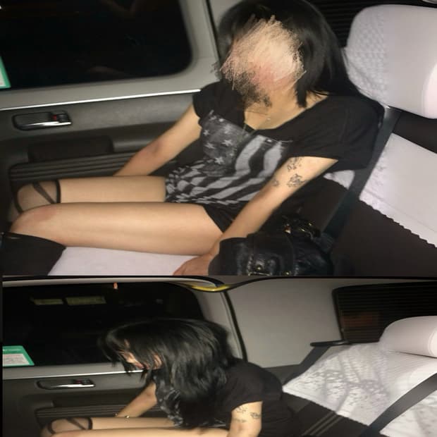 Y2K 성조기 블랙티