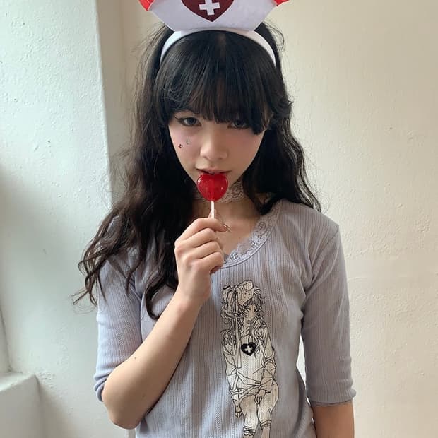 샵페어리 드리미걸 콜라보 레이스탑 라벤더