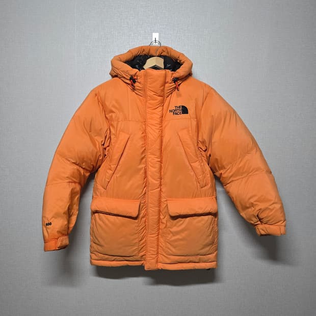 노스페이스 800 오렌지 구스다운 여자 패딩 사이즈 90