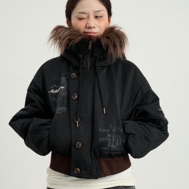 Achihara 아치하라 퍼 패딩