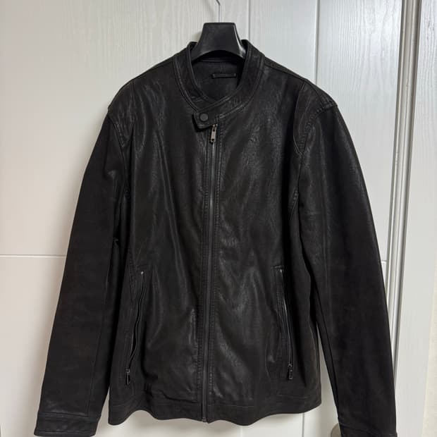 빠니깔레 블랙 누버 가죽자켓