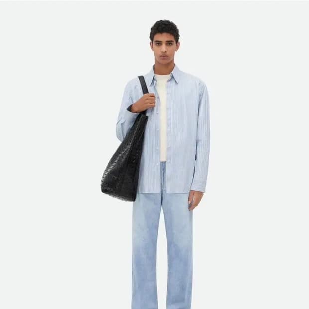 [미개봉 새상품] 보테가베네타 루즈핏 스트레이트 데님팬츠 라이트블루 44