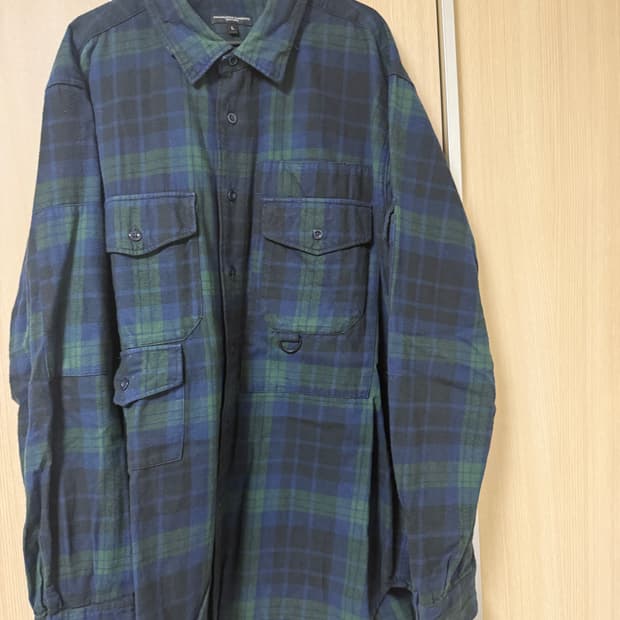 엔지니어드 가먼츠 23aw 트레일 블랙와치 플란넬 셔츠