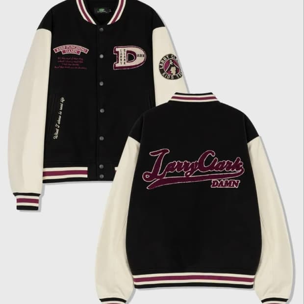 래리클락 바시티 자켓