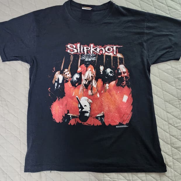 [L] 00s 슬립낫 slipknot 빈티지 밴드티