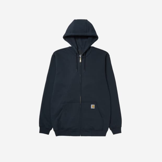 [S] 칼하트 루즈 핏 미드웨이트 레귤러 풀 집 스웨트셔츠 뉴 네이비