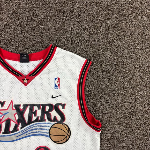 나이키 NBA 필라델피아 아이버슨 농구져지