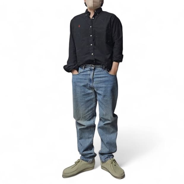 리바이스 루즈핏 오렌지탭 청바지 M0201 