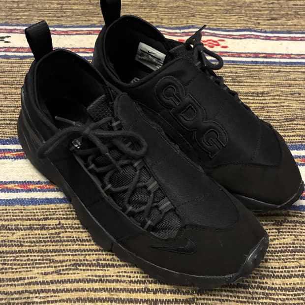 (275)꼼데가르송 x 나이키 에어 풋스케이프 NM 블랙 CDG