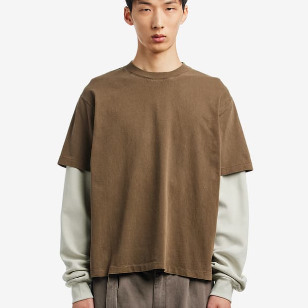[M] 비치브레인 레이어드 롱슬리브 티셔츠