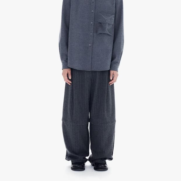 할로미늄 울 포켓 셔츠