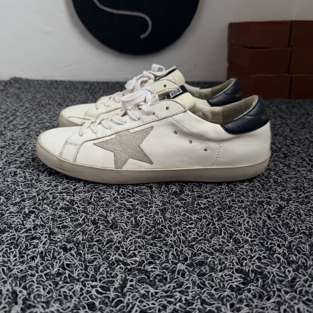 [골든구스] 슈퍼스타 화이트 블랙탭 스니커즈